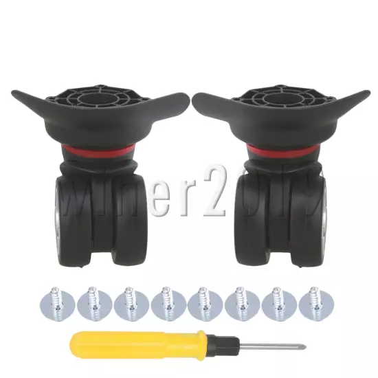 W055 Large Swivel Spinner Left & Right Luggage Suitcase Wheels DIY Replacement