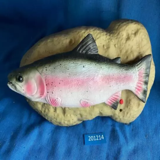 Vintage 1999 Travis The Singing Trout Gemmy Animated Fish Wall Mount Plaque Work