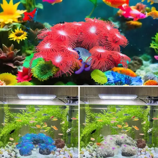 Artificial Silicone Coral Reef Aquarium Fish Tank Ornament Landscapin Home Deco'