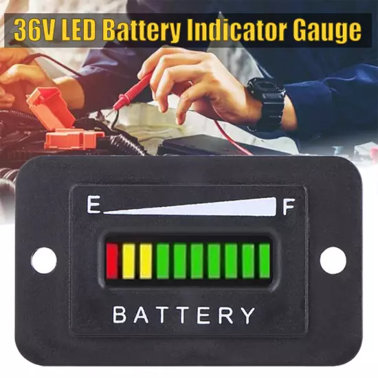 36V Volt Battery Indicator Meter Gauge for Ezgo Club Car Yamaha Golf Cart LED US