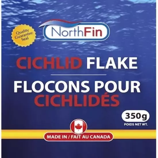 NorthFin Cichlid Flake Formula 350g Cichlid Flakes Bucket Premium Fish Food