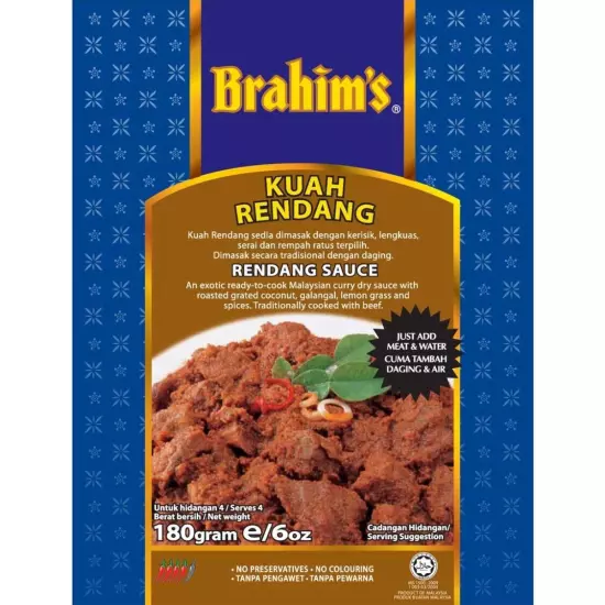 Brahim's Rendang Sauce (Ready-to-cook)