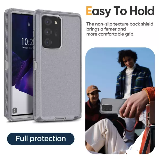 For Samsung Galaxy Note 20/Note 20 Ultra 5G Shockproof Case Cover + Belt Clip