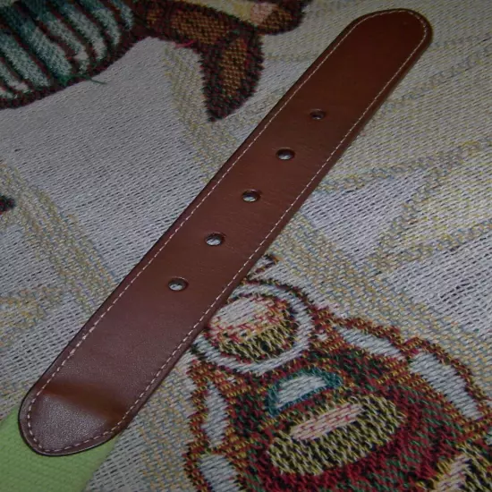 PETER MILLAR Embroidered Canvas & Leather Belt KAPALUA GOLF CLUB HAWAII 38 Green