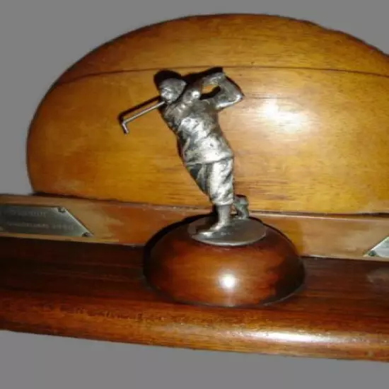 Antique Rare British Art Deco Liverpool Simmarian Club Golf Tournament Trophy.