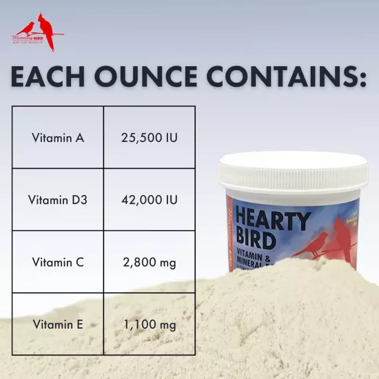 Morning Bird Hearty Bird Vitamin/Mineral Formula, Natural Human Grade Ingredient