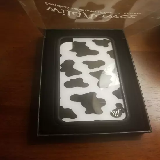 iPhone Xr (Moo Moo) Case Wildflower Limited Edition Phone Case Cow Print Black 