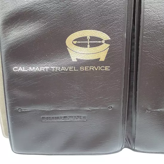 Vintage Set 2 Passport Holder Wallet Billfold His & Hers Cal-Mart Travel Service