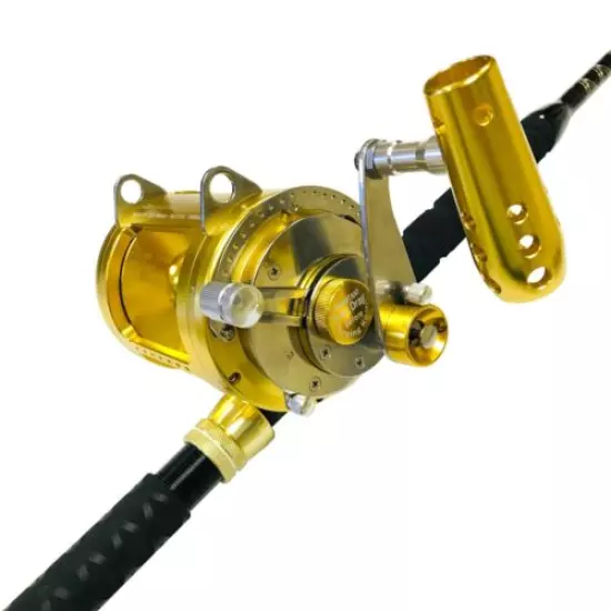 EatMyTackle 50W 2-Speed Reel on a Tournament Edition Straight Rod