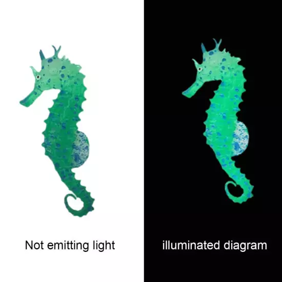 Simulation Luminous Seahorse Fish Tank Decoration Fish Tank Ornament Decoration.