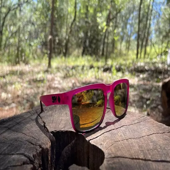 NEW Spy+ Optic Sunglasses Ken Block Laser Pink Promo Glasses UV400 USA 