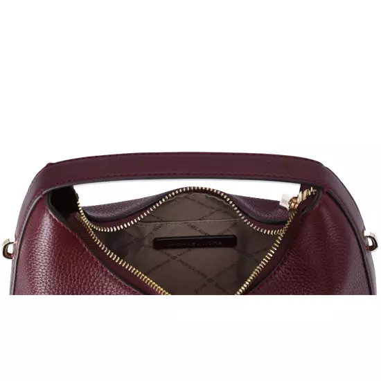 Michael Kors Ember Small Messenger Top Handle Handbag Crossbody Oxblood Leather