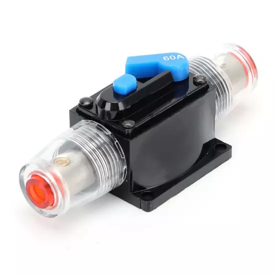 ・Auto 12V 60 Amp Car Boat Audio Manual Reset Circuit Breaker Switch Support