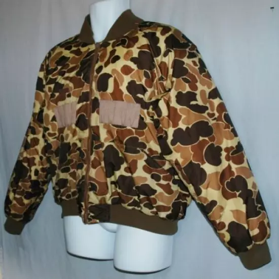 Columbia Reversible Duck Hunter Camo Insulated Bomber Style Jacket Size M