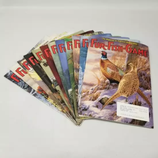 Vintage Fur Fish Game Magazine All 12 Issues of 2006 Articles Advertising Decor