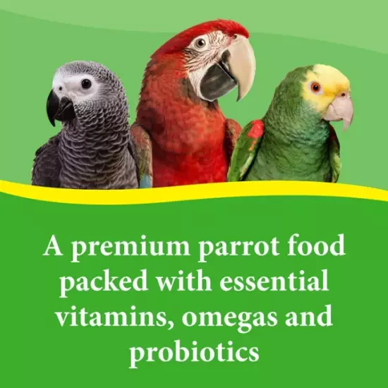 3-D Pet Products Premium Parrot Bird Food Seeds with Probiotics 8 lb. Bag