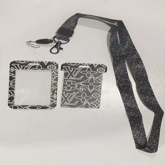 Designer lanyard with ID holder Keychain 