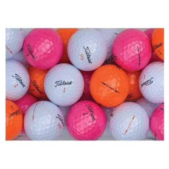 24 AAAAA Titleist Velocity Mint Pearl, Orange or Pink 