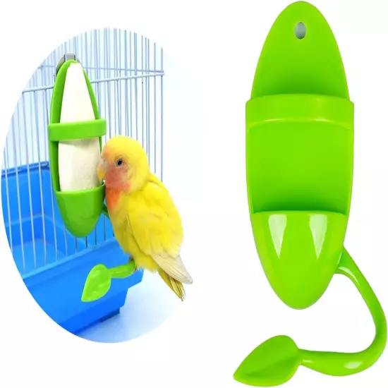 2Pcs Plastic Pet Cuttlebone Holder Food Holder, Cuddle Bone Feeding Racks, Cuttl