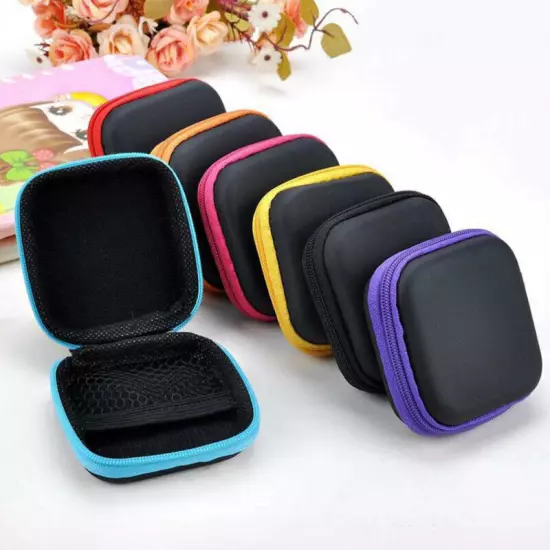 Mini Coin Purse Zipper Wallet Travel Earphone Key USB Cable Card Holder C_vm