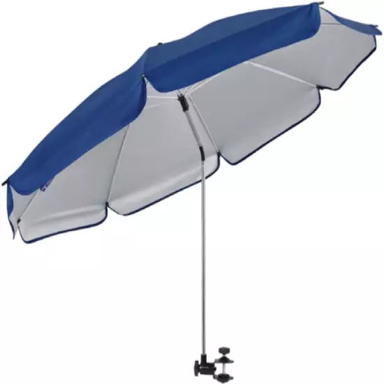 AMMSUN Chair Umbrella with Universal Clamp 43 inches UPF 43 inches, Navy Blue 