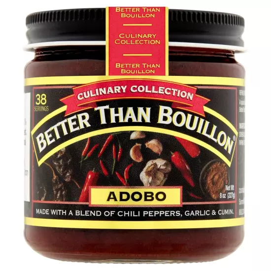 Better Than Bouillon Base Adobo 38 Servings Per Jar 8 oz (Pack Of 2)