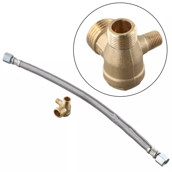 400mm Intake Tube With 3 Port Brass Check Valve 20x16x10mm,For Air Compressor