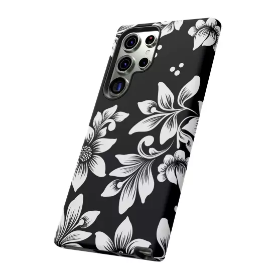 Black & White Floral Style - Tough Cases