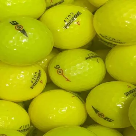 24 AAAA Mint Bridgestone e6 Yellow Golf Balls 