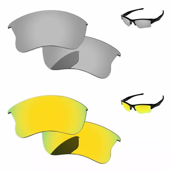 Lensology Polarized Replacement Lenses For-Oakley Flak Jacket XLJ Multi-Options