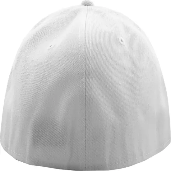 Premium Solid Fitted Cap Baseball Cap Hat, Flat Bill / Brim NEW