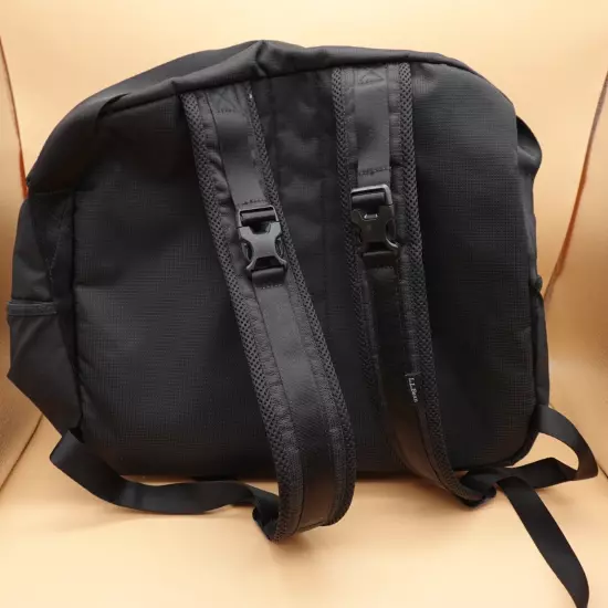 LL Bean Laptop Backpack Computer Bag Carry On Padded Black School Travel