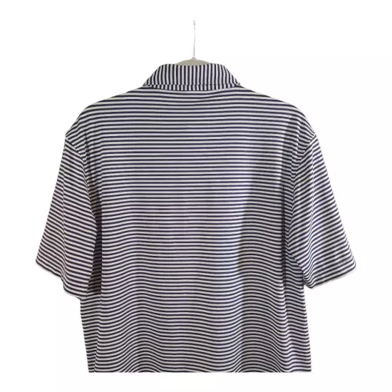 Peter Millar Summer Comfort Short Sleeve Striped Performance Golf Polo Men's M