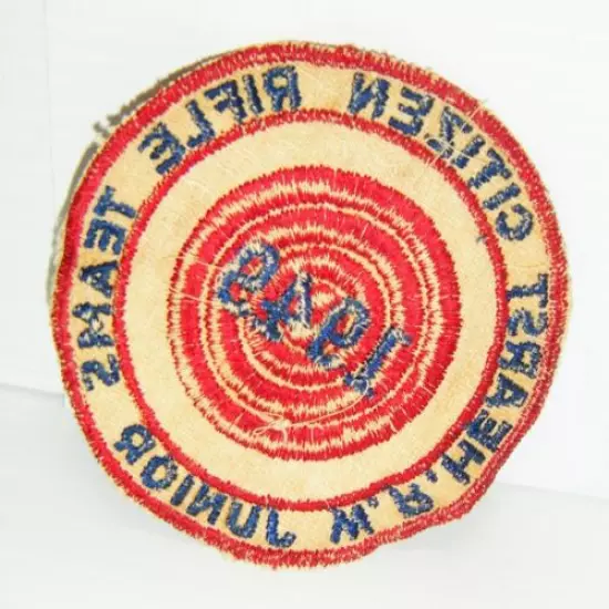 Vintage 1949 Junior Hearst Citizen Rifle Teams Patch