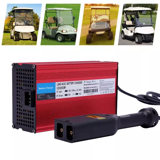 For EZGO TXT 36V 18A Golf Cart 1996 -2023 Battery Charger D Style w/ Power Cord