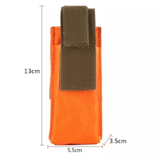 Tactical Molle Flashlight Pouch Pistol Magazine Holder Hunting Knife Storage Bag