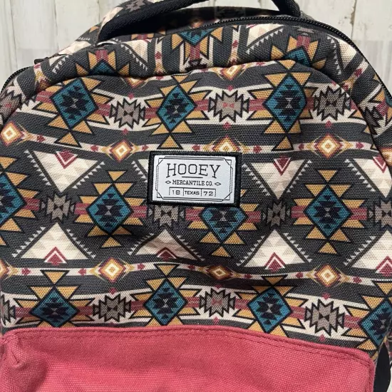 Hooey Recess Black & Maroon Aztec Backpack