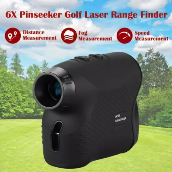 6X Magnification 656yards Laser Rangefinder Monocular Pinseeker Speed Fog System