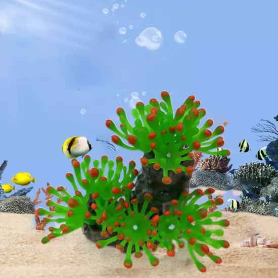 Fish Tank Coral Environmentally Friendly Silicone Odorless Simulated Coral D7