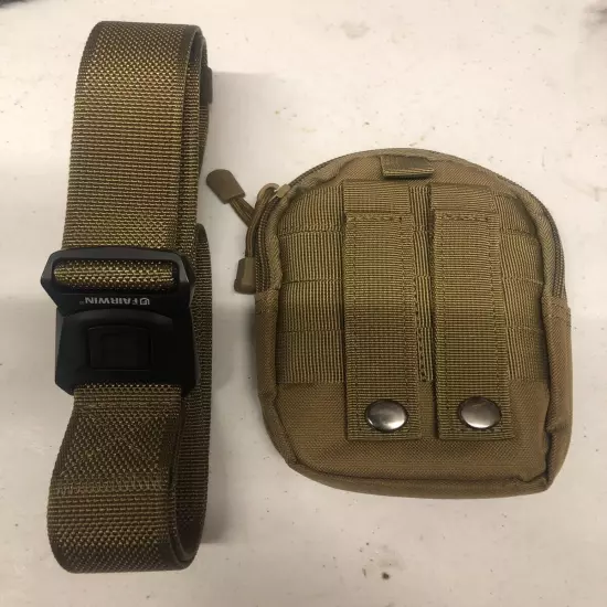 FAIRWIN Belt for Men, Quick Release Tactical Belt, Military Work 1.5"