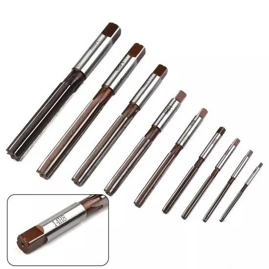 9Pcs 3mm-16mm Straight Shank H8 Reamer Chucking Engineering Cutter Tool Set