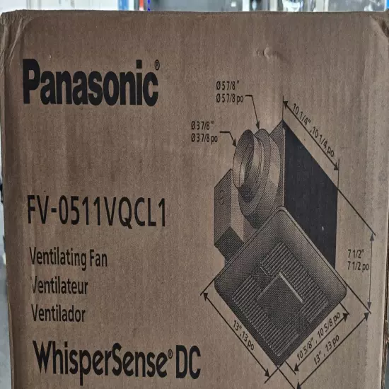 Panasonic WhisperSense FV-0511VQCL1 110 CFM LED Lights Precision Exhaust Fan