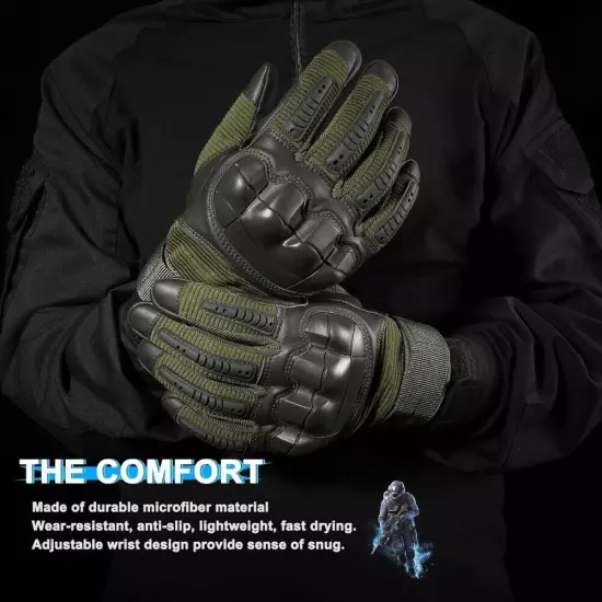 Tactical Gloves Touch Screen Full Finger Gloves Military Combat Airsoft Hunting