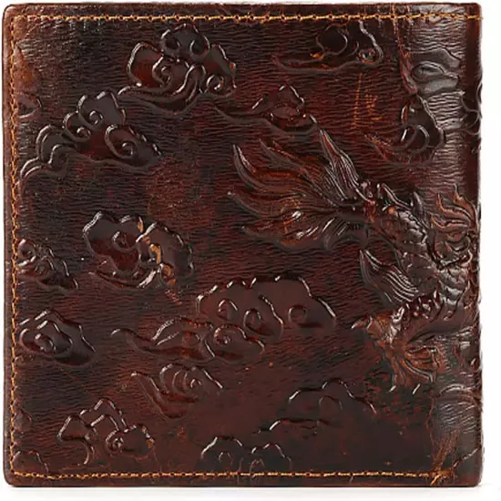 Dragon Wallet Cool Wallets for Men Leather Wallet Credit Card ID Wallet Pocket