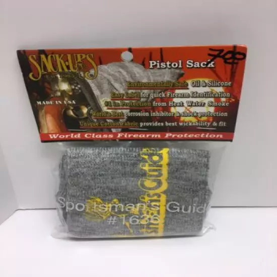 Sack-Ups Pistol Sack #1636 The Sportsman’s Guide New/Sealed Buck Grey/Yellow/Blk