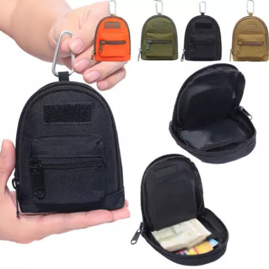 Lots Tactical EDC Pouch Wallet Key Coin Purse Storage Waist Belt Pack Bags Small