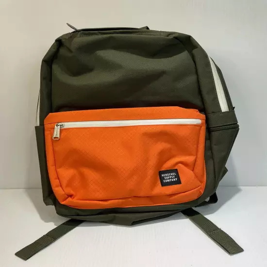 Herschel Harrison Laptop Tablet Organizr Backpack Forest Night/Vermillion Orange