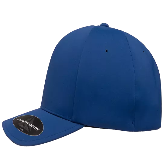 Flexfit Delta 180 Seamless Carbon Cap Fitted Baseball Hat Performance Blank