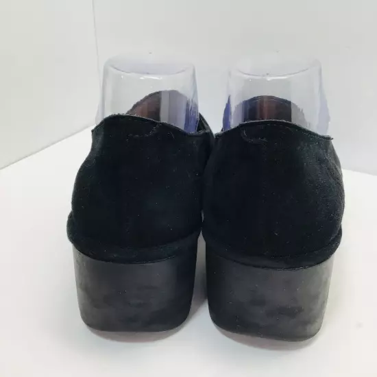 FLY London Leather Slip-Ons Luan Black 39 W Suede Size 7