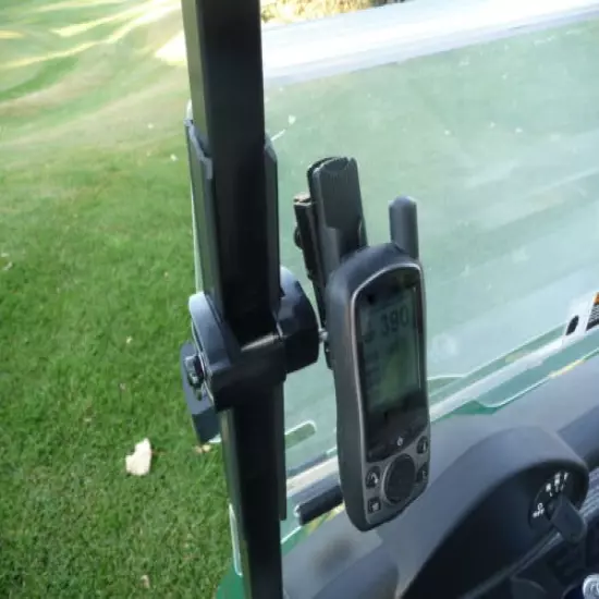 Golf Cart gps Mount / Holder For SkyCaddie + Belt Clip Included